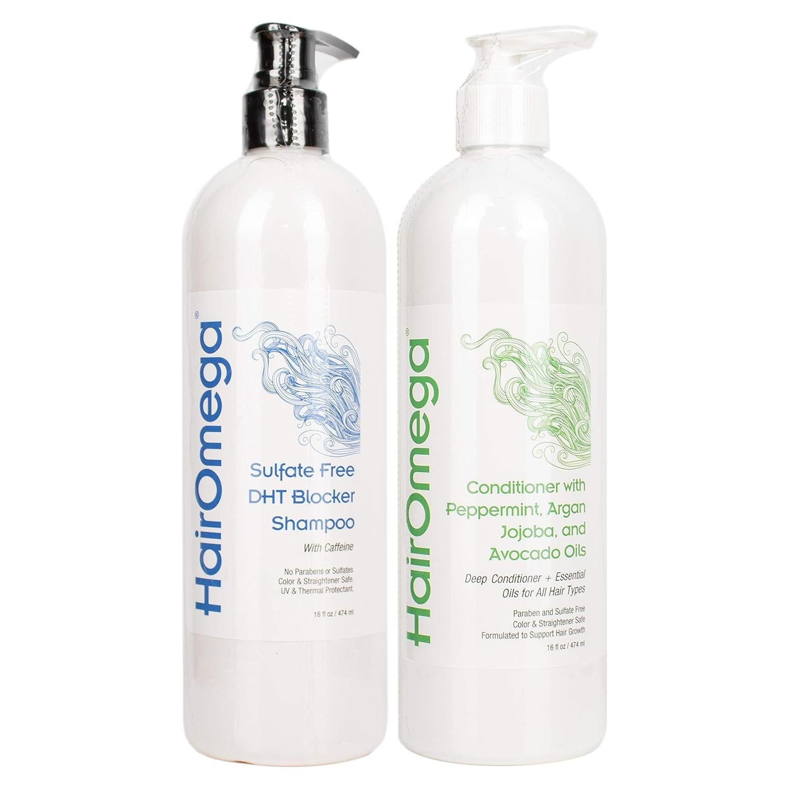 Champú y Acondicionador DrFormulas HairOmega Sin Sulfatos 1L