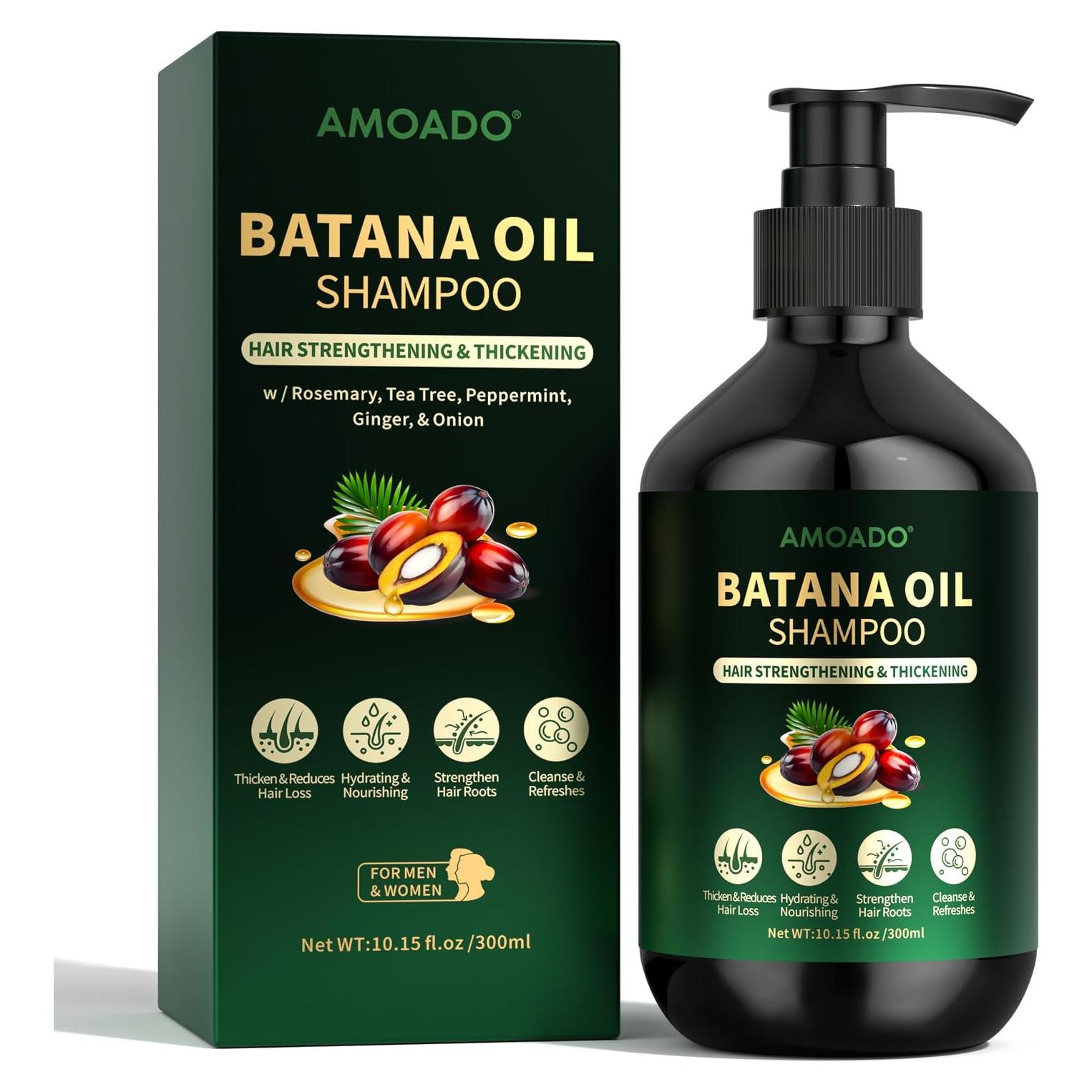 Champú Fortalecedor de Aceite de Batana 300 ml - AMOADO