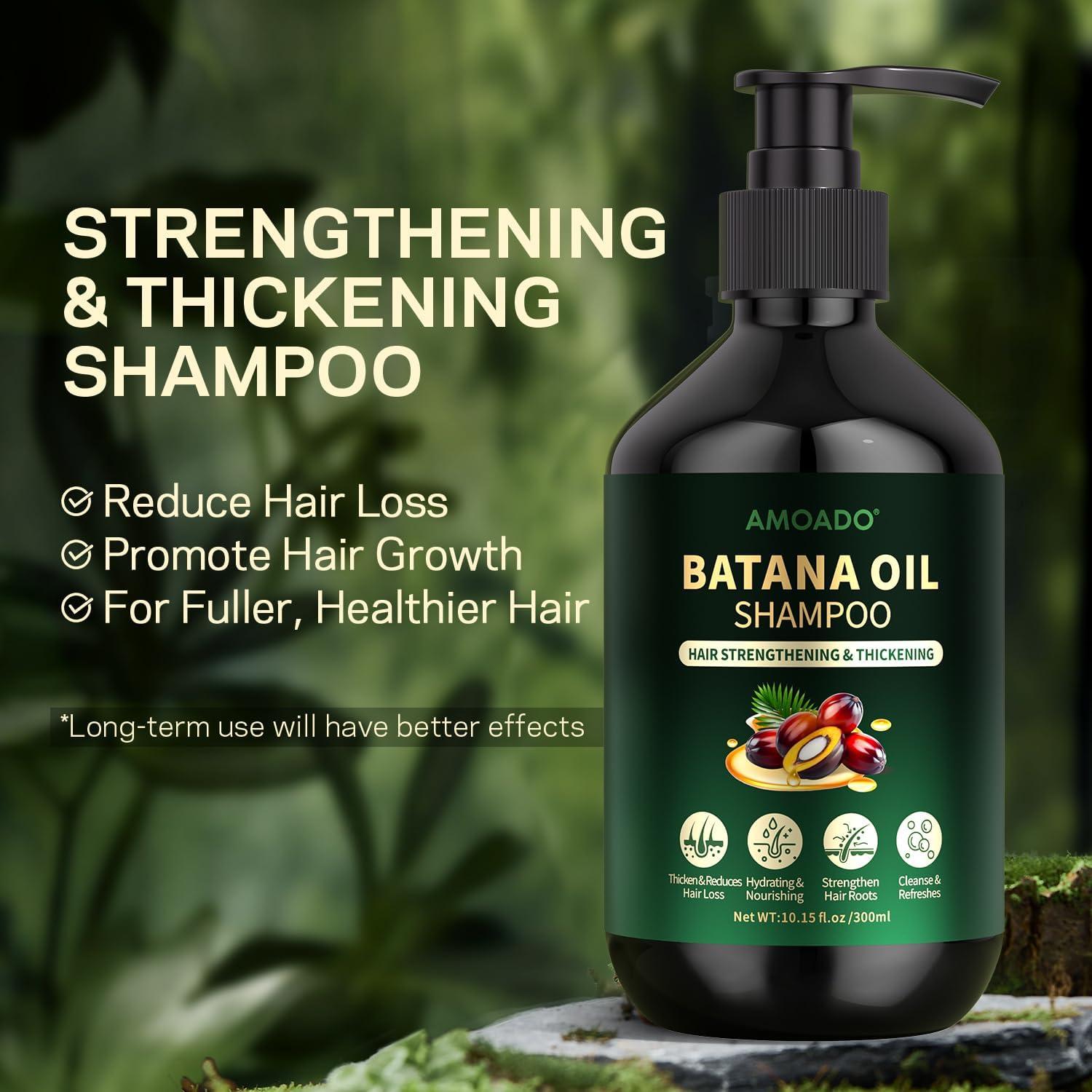 Champú Fortalecedor de Aceite de Batana 300 ml - AMOADO