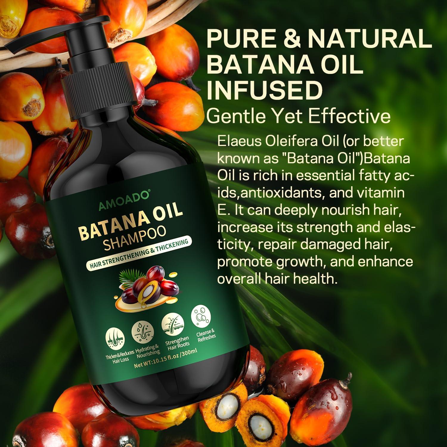 Champú Fortalecedor de Aceite de Batana 300 ml - AMOADO