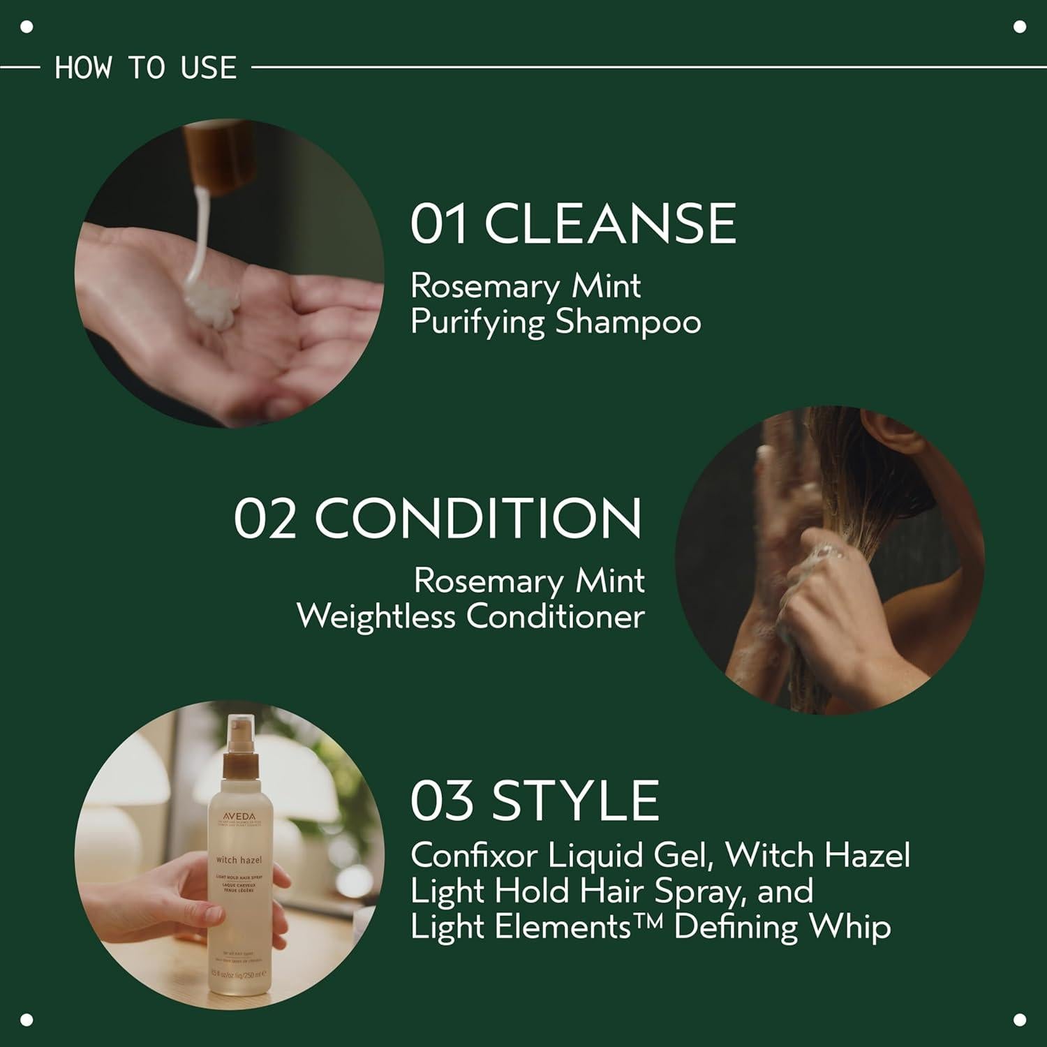 Conjunto de Regalo Aveda Champú y Acondicionador Romero Menta 2 Pzs