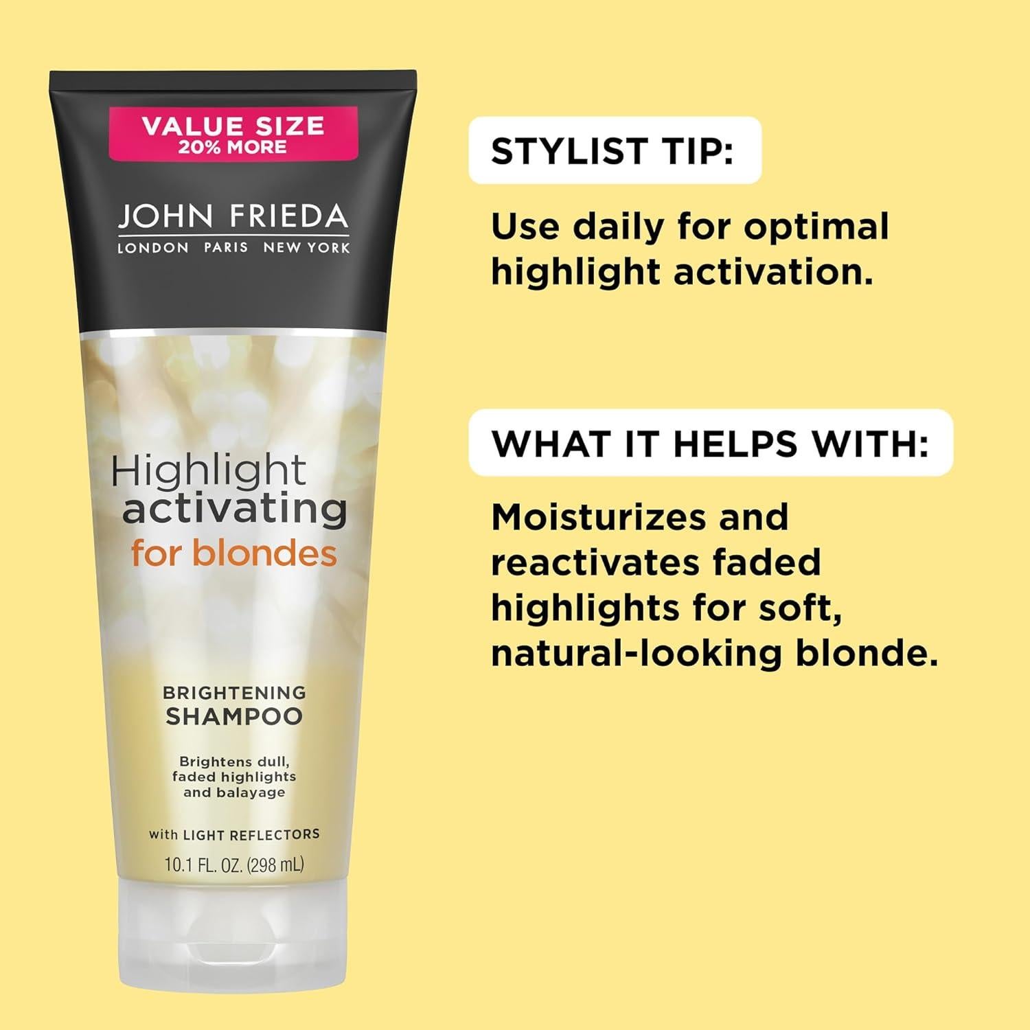 Champú Iluminador John Frieda Sheer Blonde 239 g - 2 Unidades