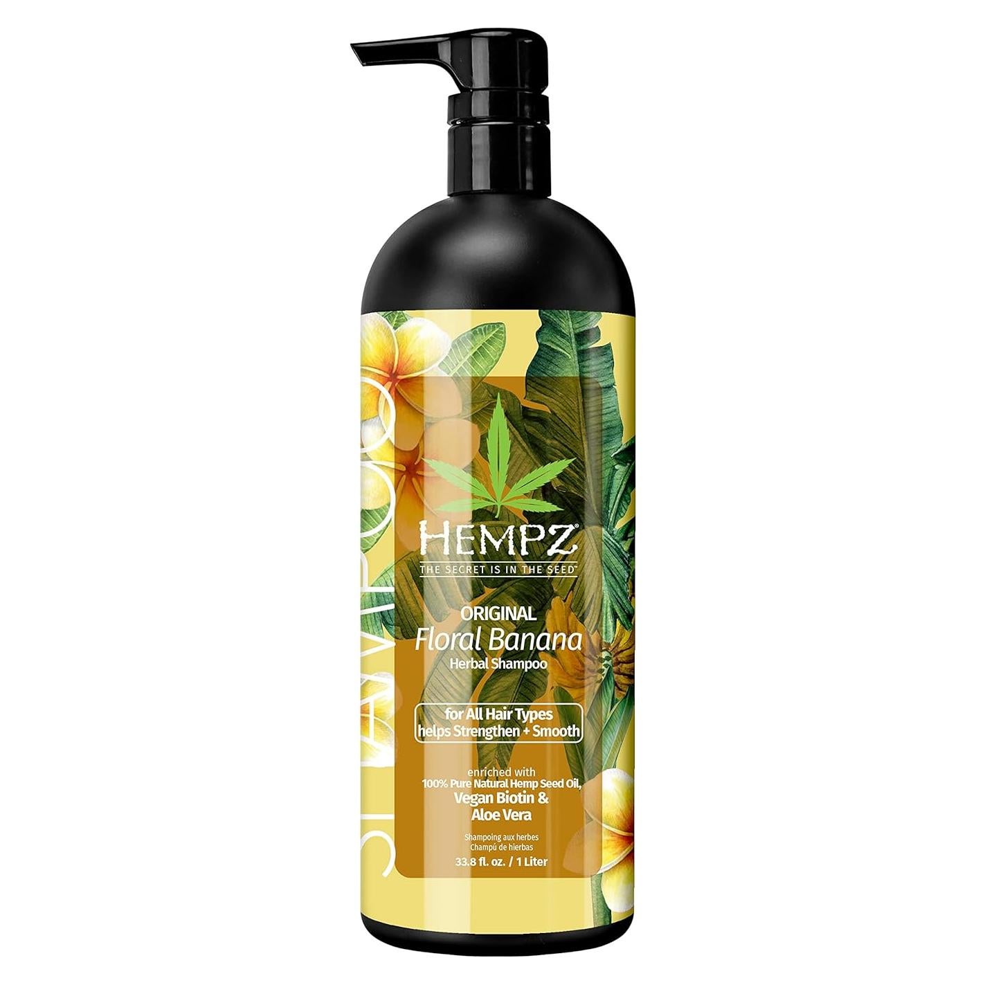Champú Hempz Biotin 1000 ml - Floral Plátano Hidratante