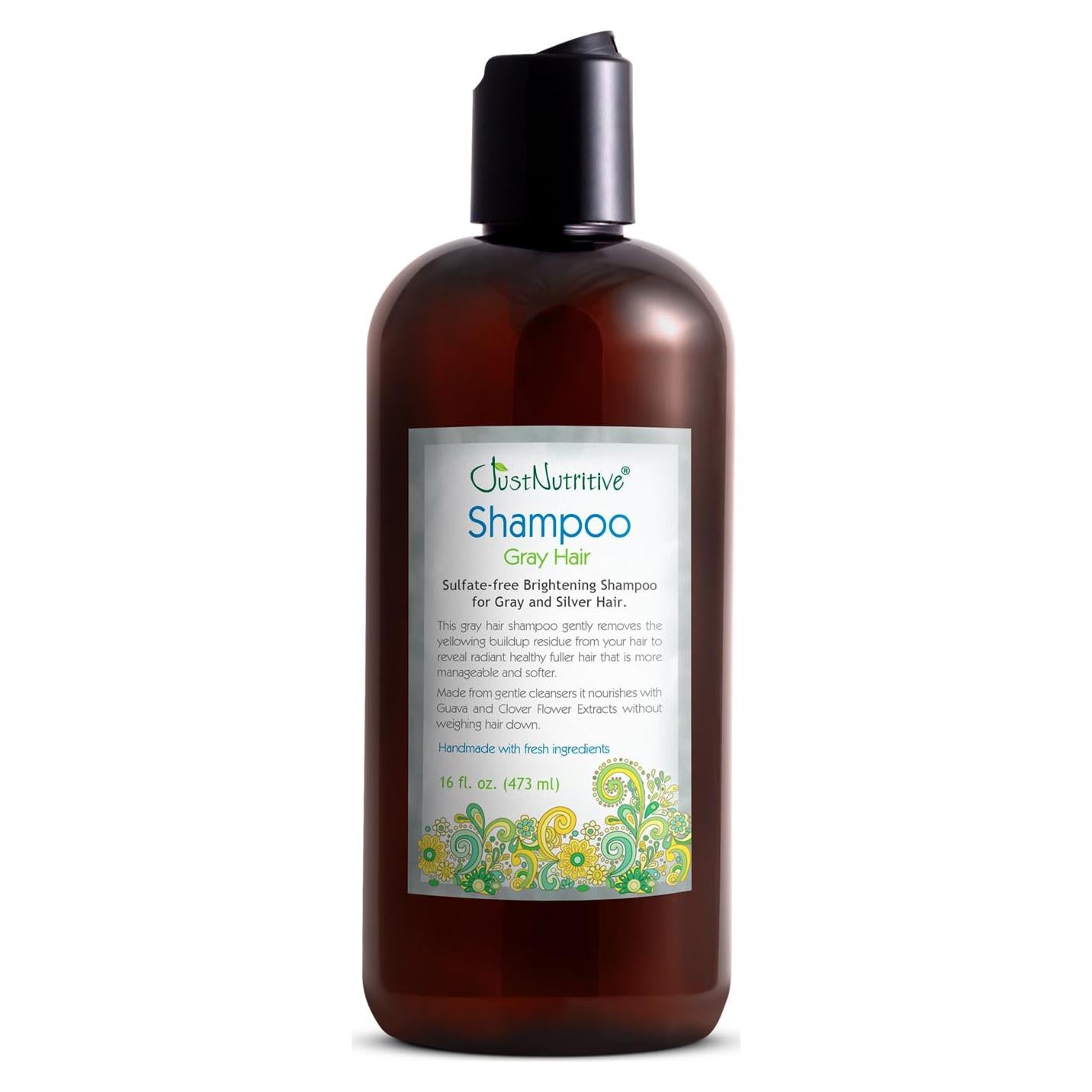 Champú Natural Just Nutritive para Cabello Gris 473 ml