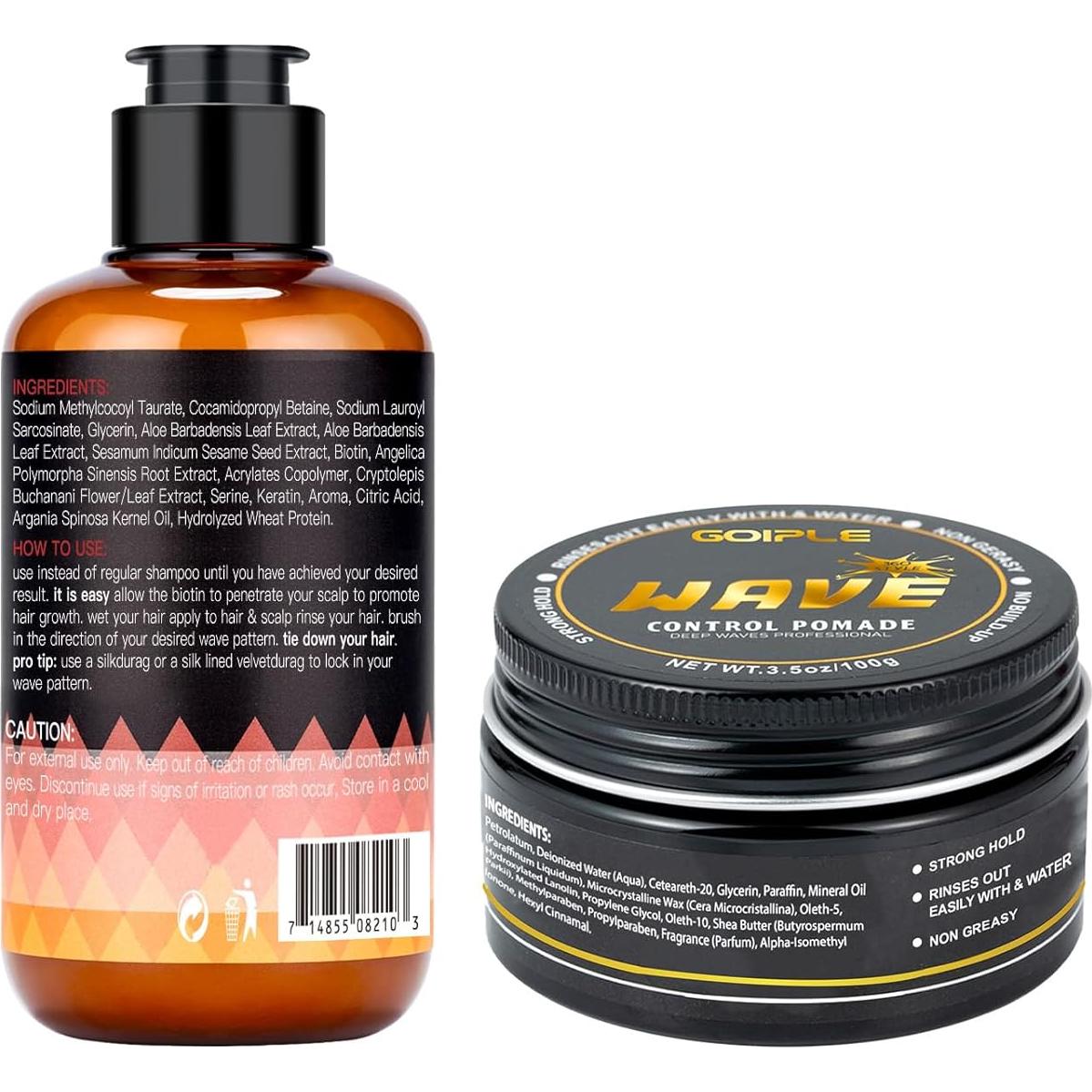 Set de Cuidado para Olas 360 Goiple - Pomada y Champú Hidratante