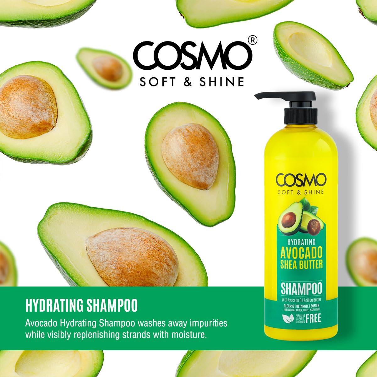 Champú Hidratante Cosmo Soft & Shine 1000ml Aguacate y Karité