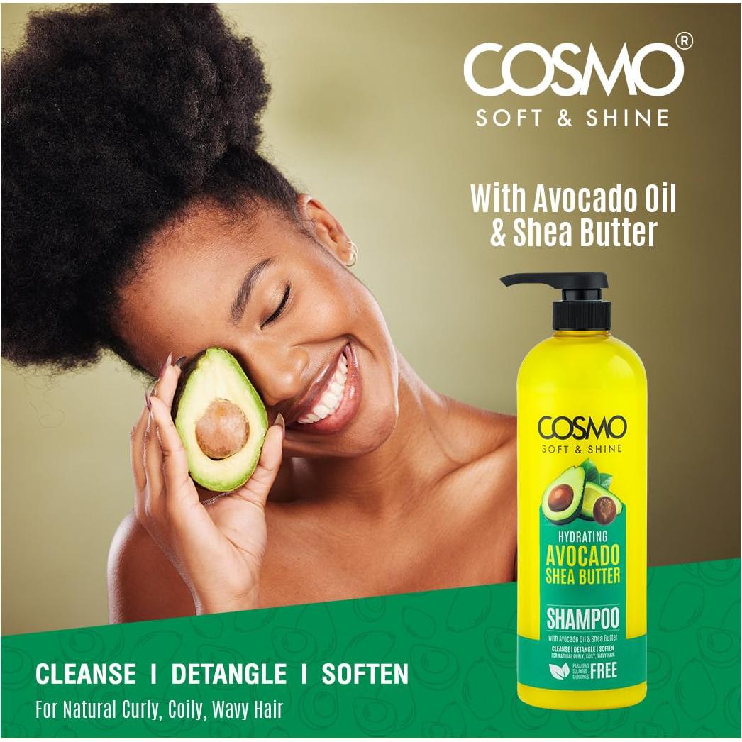 Champú Hidratante Cosmo Soft & Shine 1000ml Aguacate y Karité