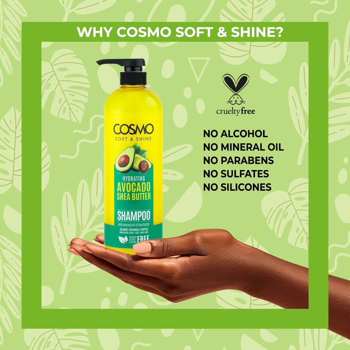 Champú Hidratante Cosmo Soft & Shine 1000ml Aguacate y Karité