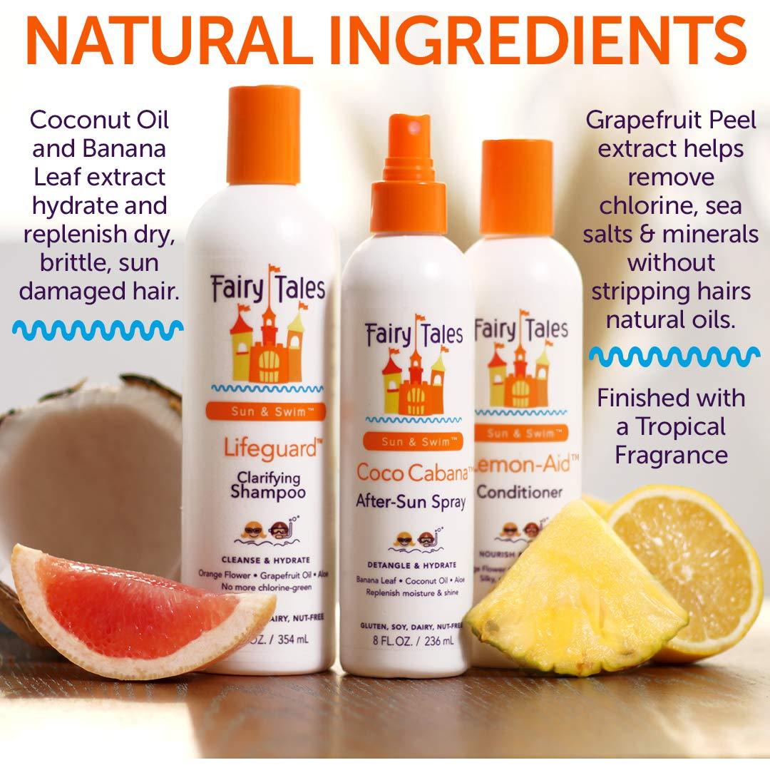 Fairy Tales Swim Shampoo for Kids - 12 oz | Made with Natural Ingredients in the USA | Chlorine Removal Swimmer Shampoo for Kids | No Parabens, Sulfates, or Synthetic dyes