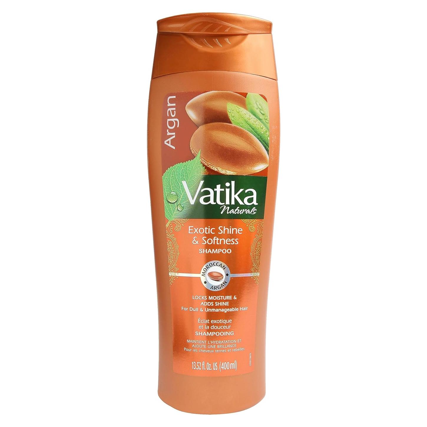 Champú Dabur Vatika Naturals 400ml - Hidratante Argán para Todo Cabello