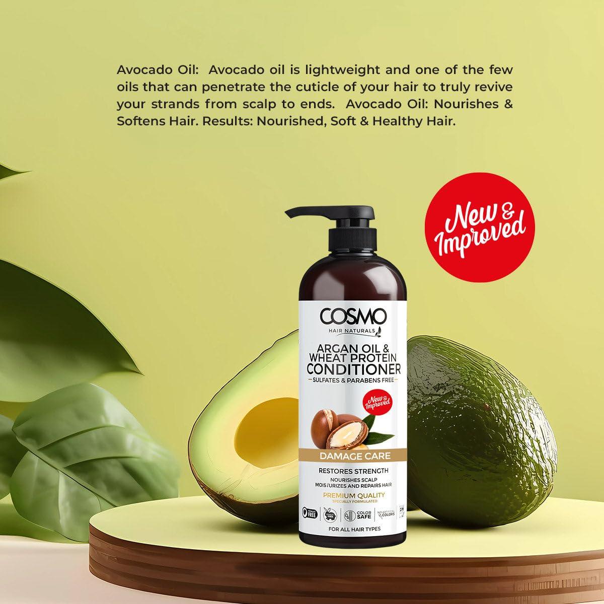 Acondicionador Suavizante de Aguacate Cosmo 1000ml - Hidratación y Brillo