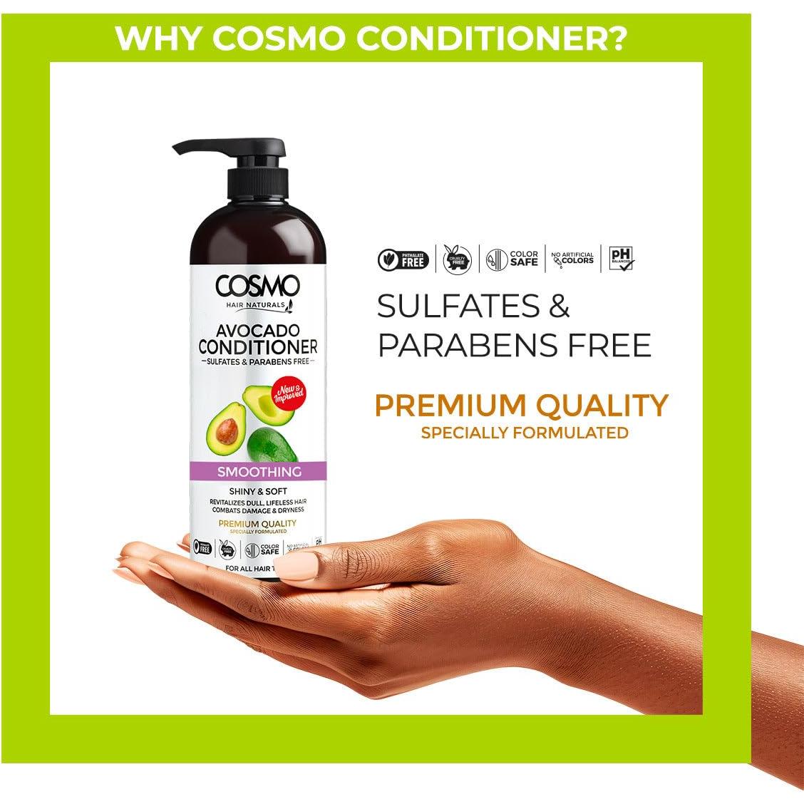 Acondicionador Suavizante de Aguacate Cosmo 1000ml - Hidratación y Brillo