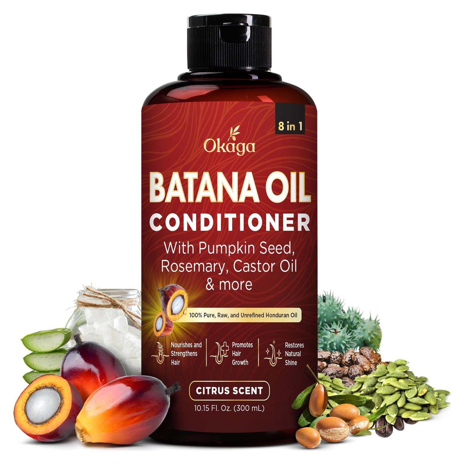 Acondicionador 8 en 1 Okaga 300 ml con Aceite de Batana y Aloe Vera