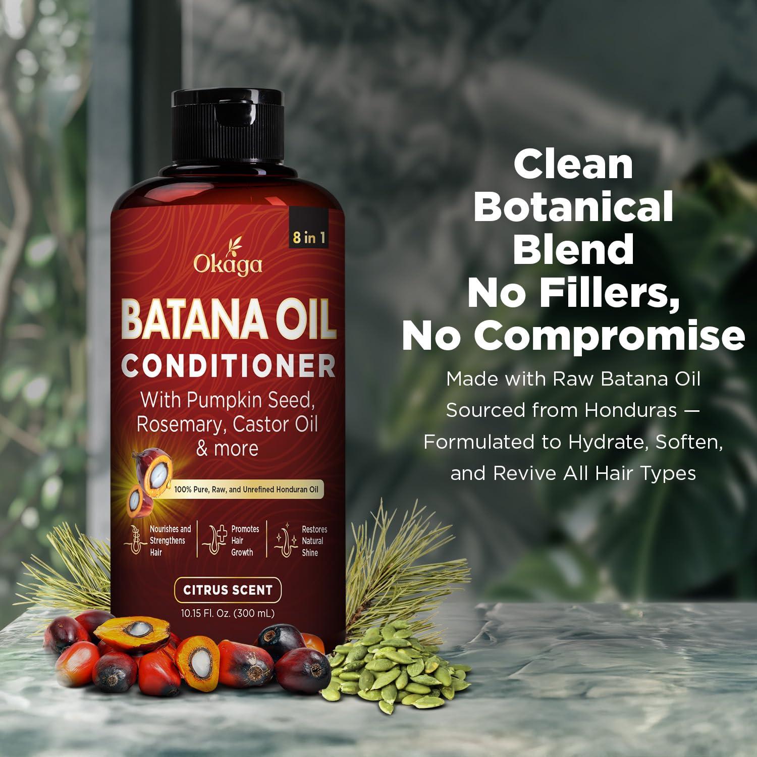 Acondicionador 8 en 1 Okaga 300 ml con Aceite de Batana y Aloe Vera