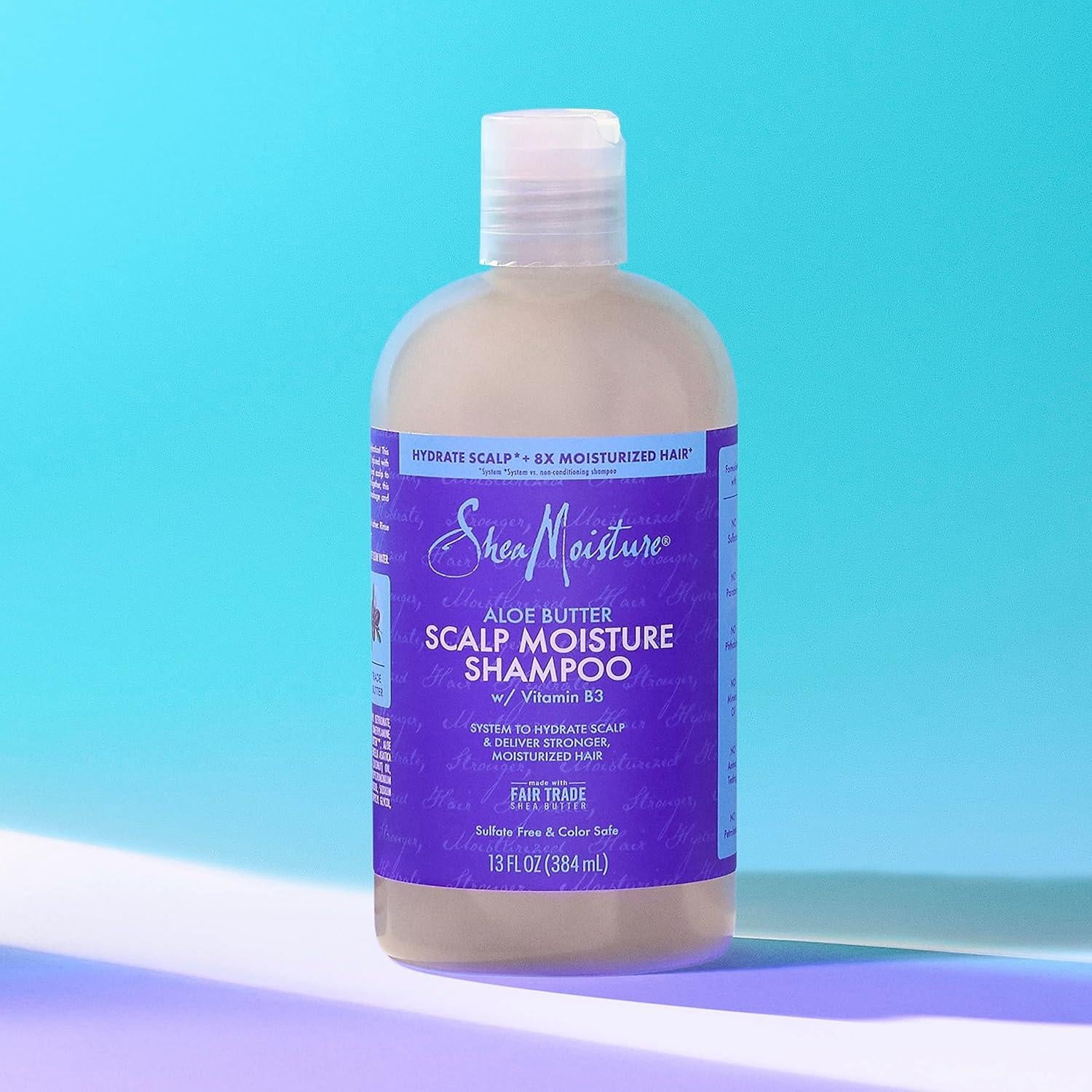 Champú Hidratante SheaMoisture 368.5 g - Manteca de Aloe y B3