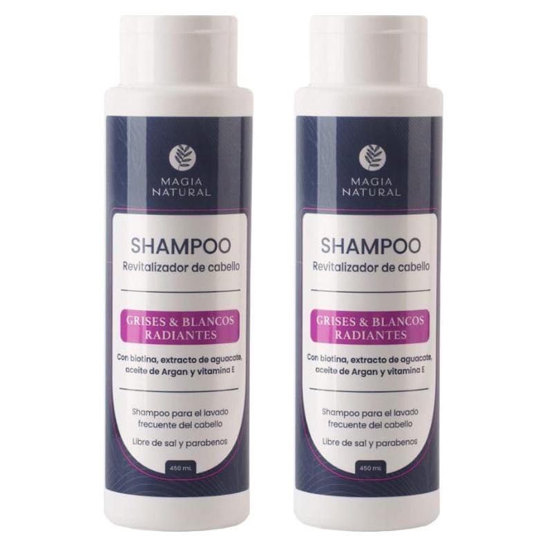 Champú RUUFE para Cabello Gris y Blanco - 2 Paquetes