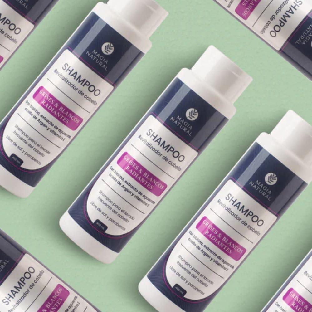 Champú RUUFE para Cabello Gris y Blanco - 2 Paquetes