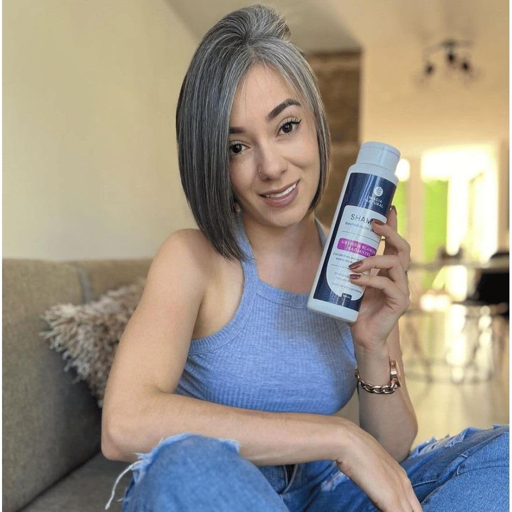 Champú RUUFE para Cabello Gris y Blanco - 2 Paquetes