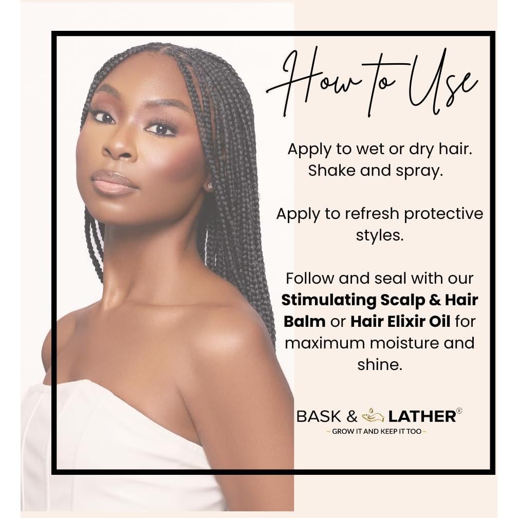 Mist Hidratante para Cabello Bask & Lather 227 ml - Acondicionador Sin Enjuague