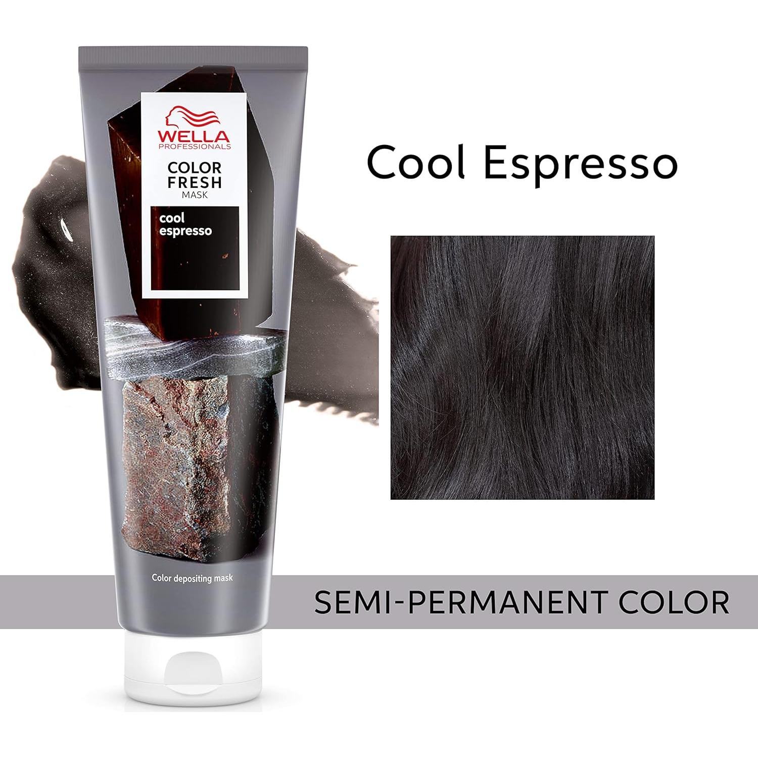 Mascarilla Color Fresh Wella 148 ml - Cool Espresso - Vegana
