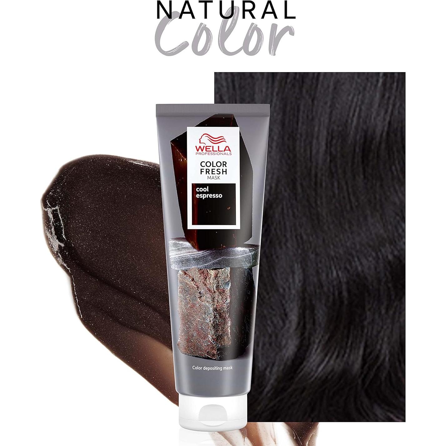 Mascarilla Color Fresh Wella 148 ml - Cool Espresso - Vegana