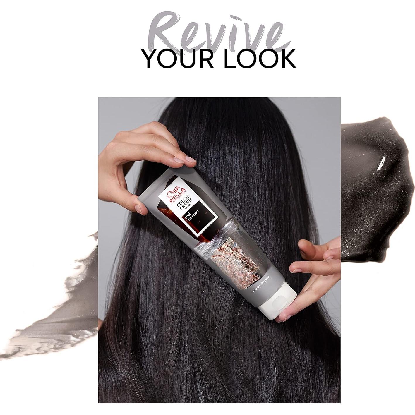 Mascarilla Color Fresh Wella 148 ml - Cool Espresso - Vegana