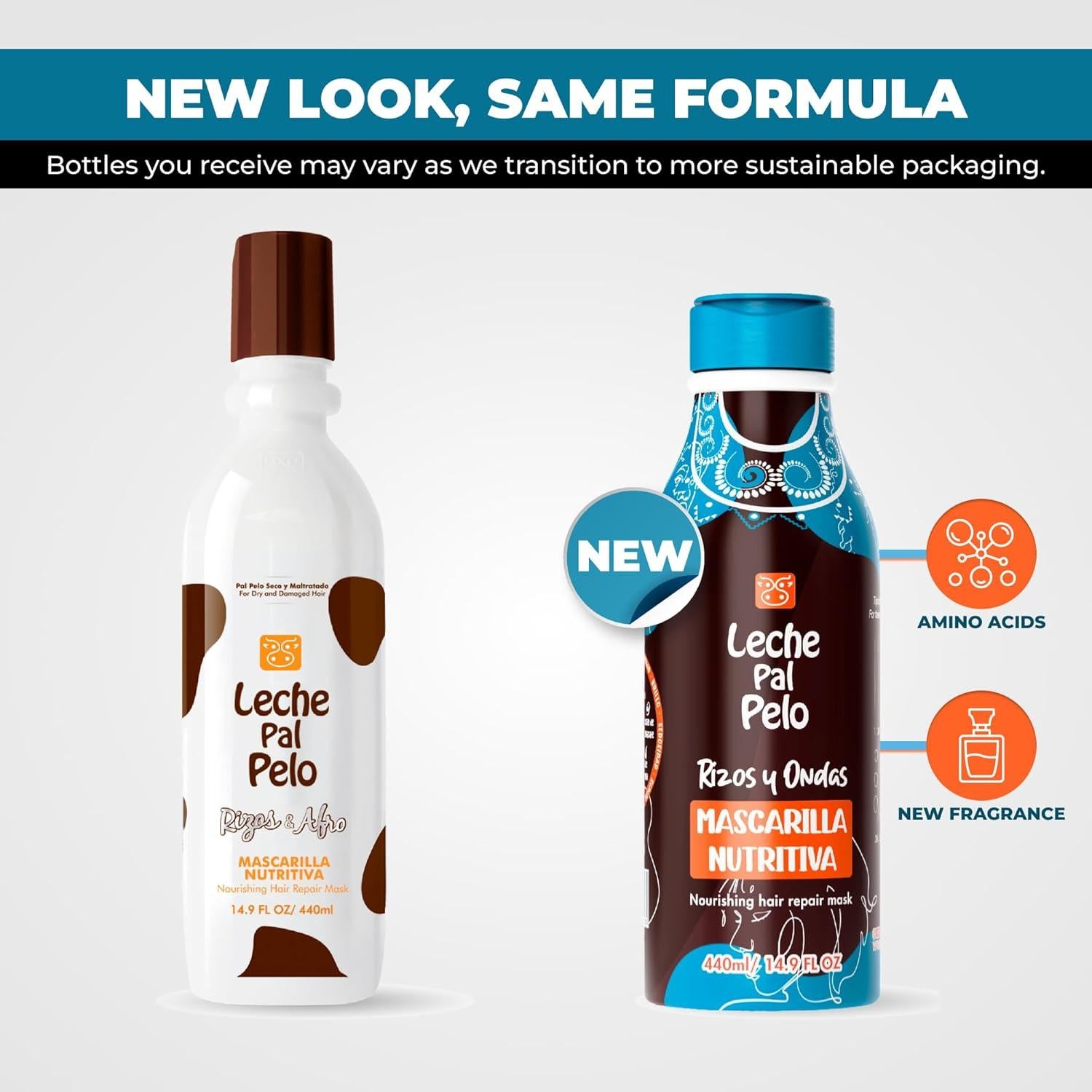 Mascarilla Nutritiva Leche Pal Pelo Rizos Afro 421.6 g