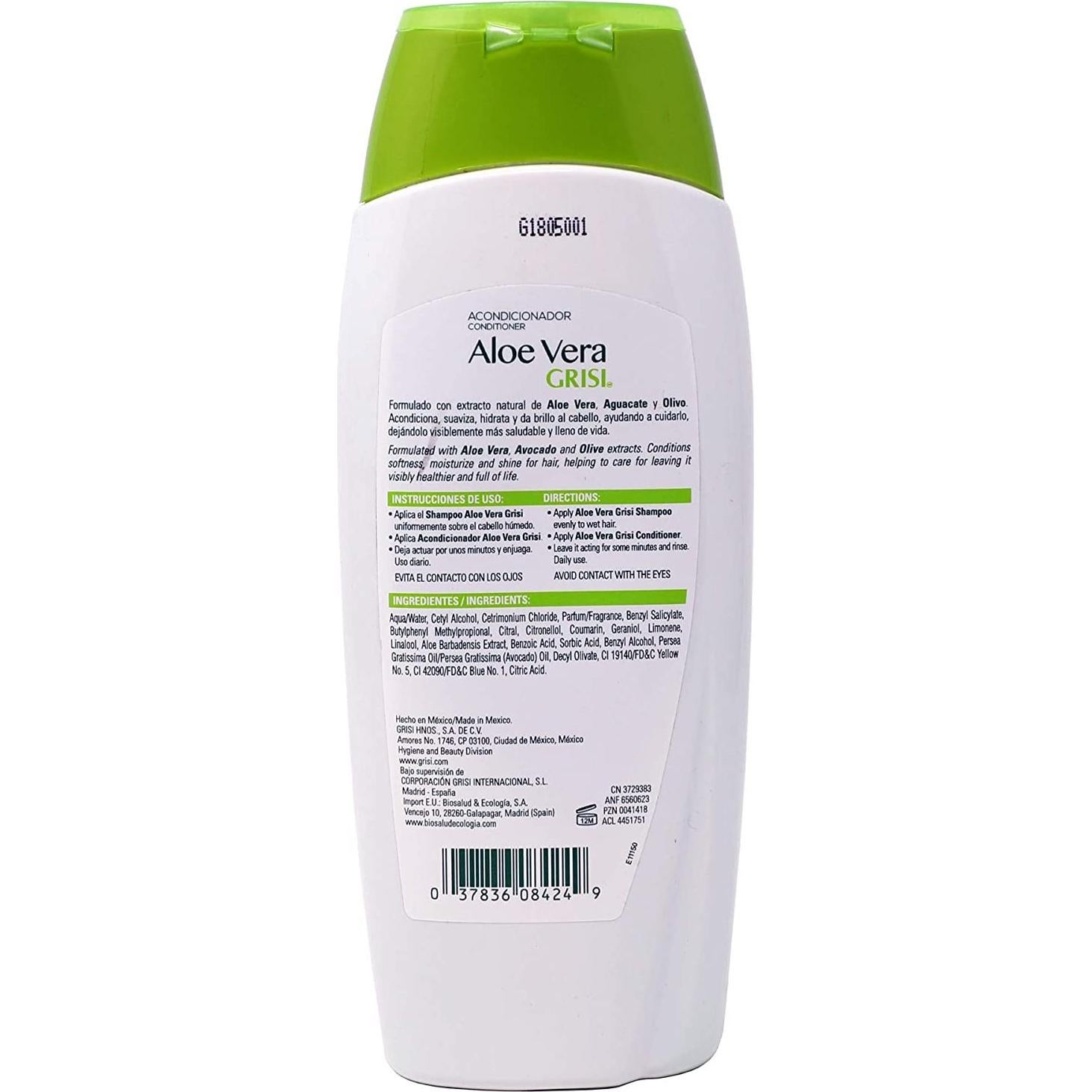 Acondicionador Grisi Aloe Vera 2 x 400 ml Hidratante Cabello