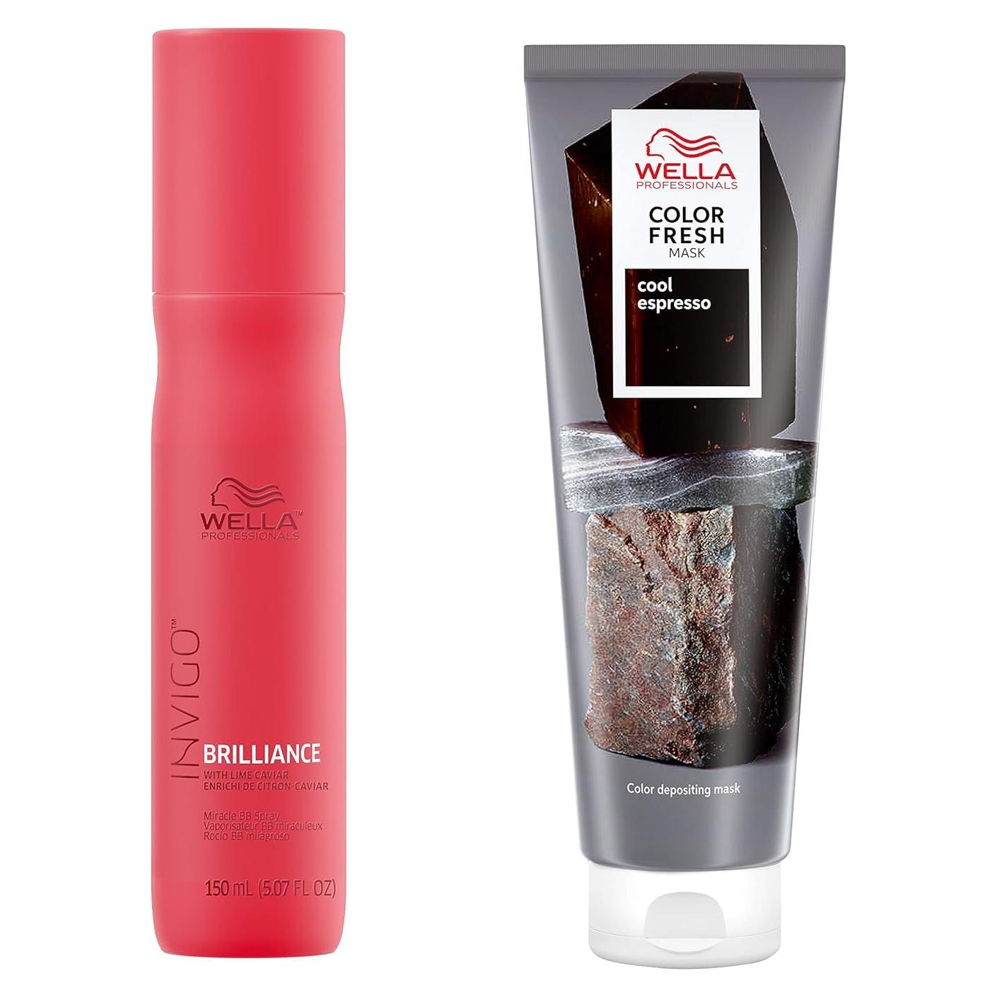 Mascarilla Capilar Wella Professionals Color Fresh Cool Espresso 141g