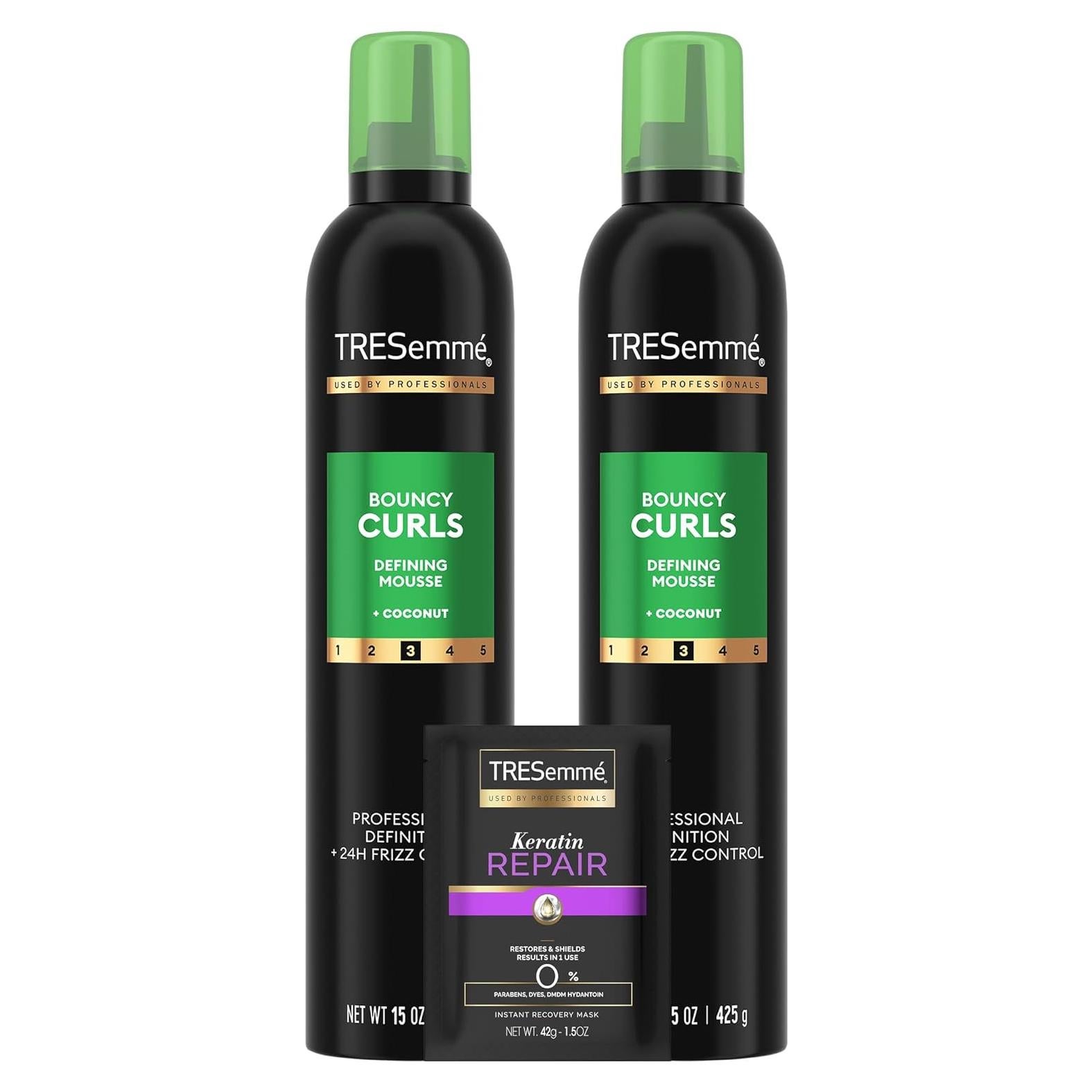 Mousse Definidor de Rizos TRESemmé 2-Pack 425g + Mascarilla 42.5g