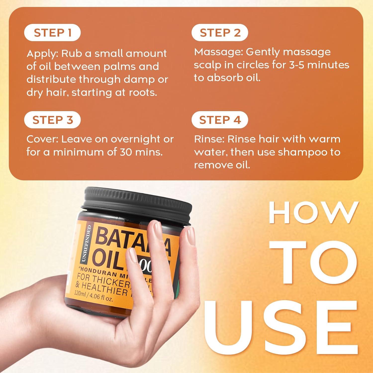 Aceite de Batana Sin Refinar WEEMOTD 120 ml para el Cabello