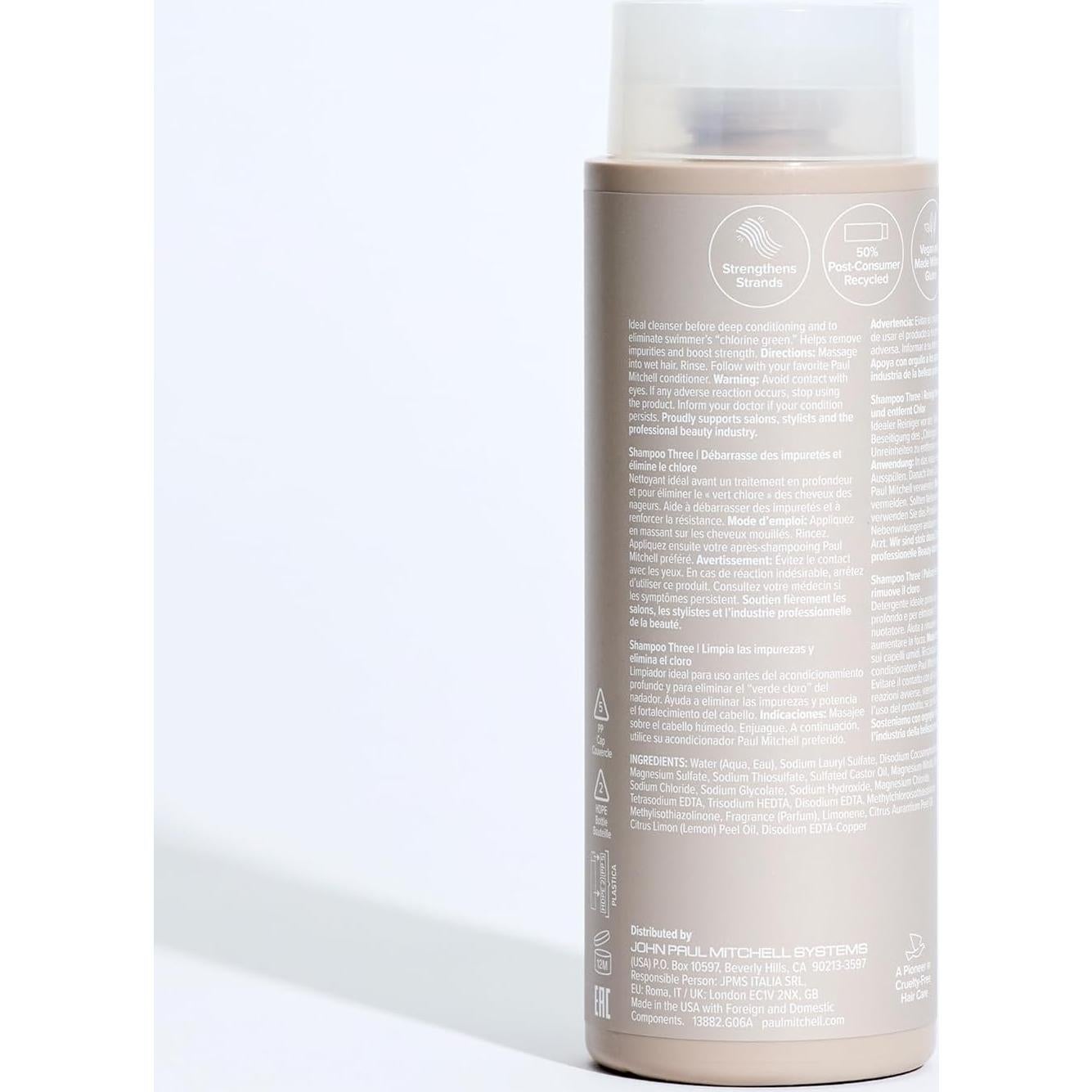 Champú Aclarador Paul Mitchell 300 ml - Elimina Cloro y Impurezas