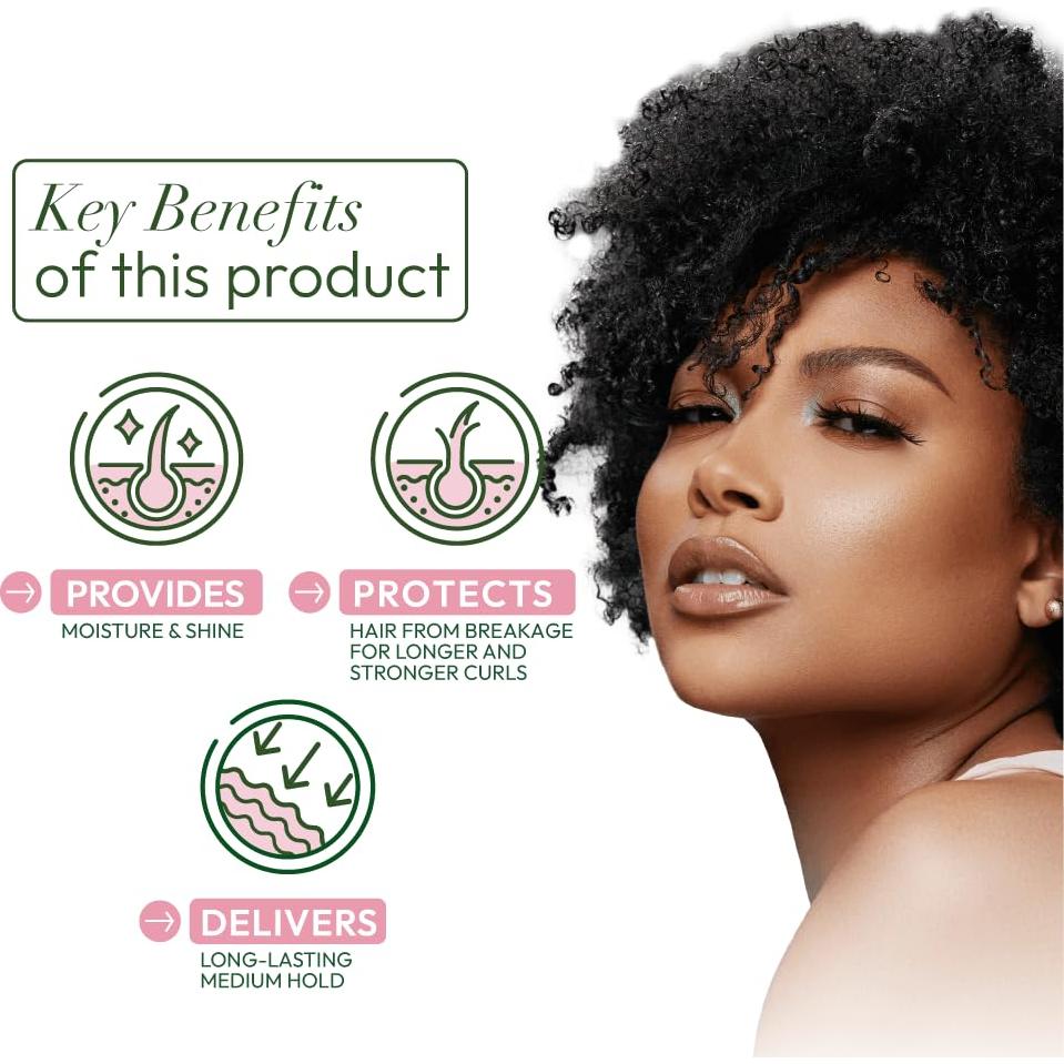 ORS Aceite de Oliva Curlshow 453.6 g - Creador de Rizos con Colágeno y Aceite de Aguacate