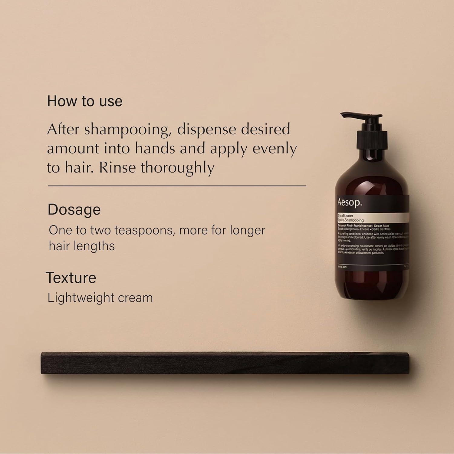 Conditioner | Soften and Hydrate All Hair Types | Nourishing Formula Enriched With Amino Acids | Citrus, Earthy, Woody | 16.9 oz / 500mL