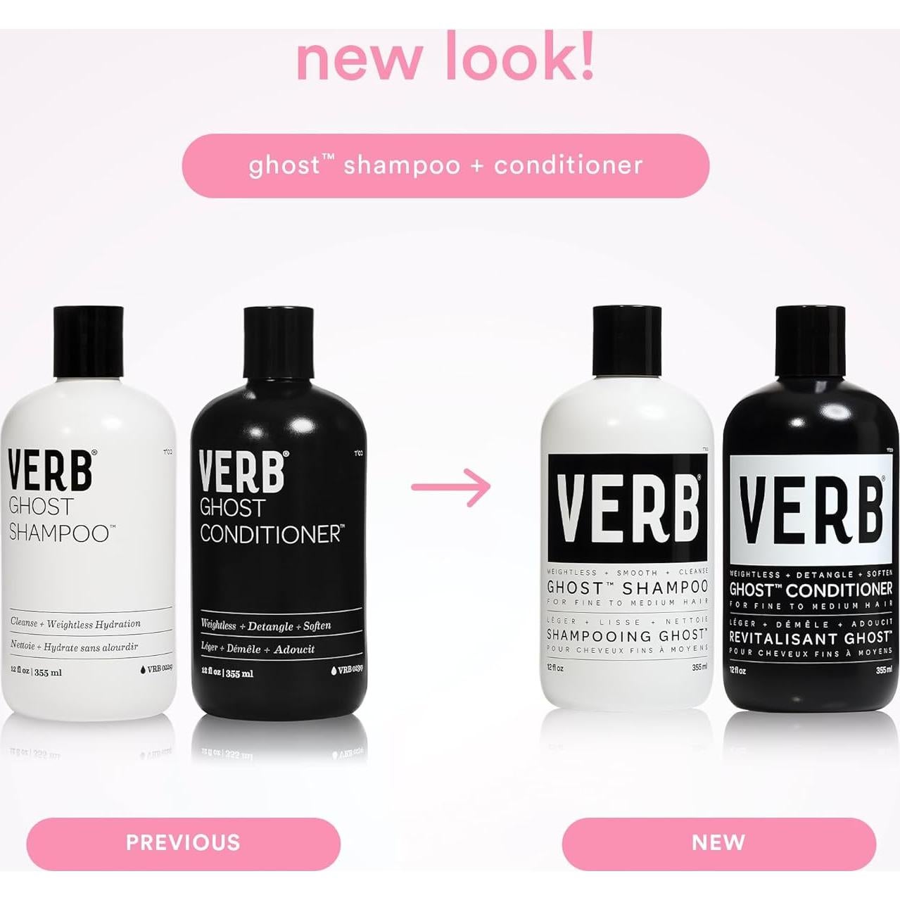 Acondicionador Ghost VERB 946ml - Hidrata Cabello Fino y Grueso