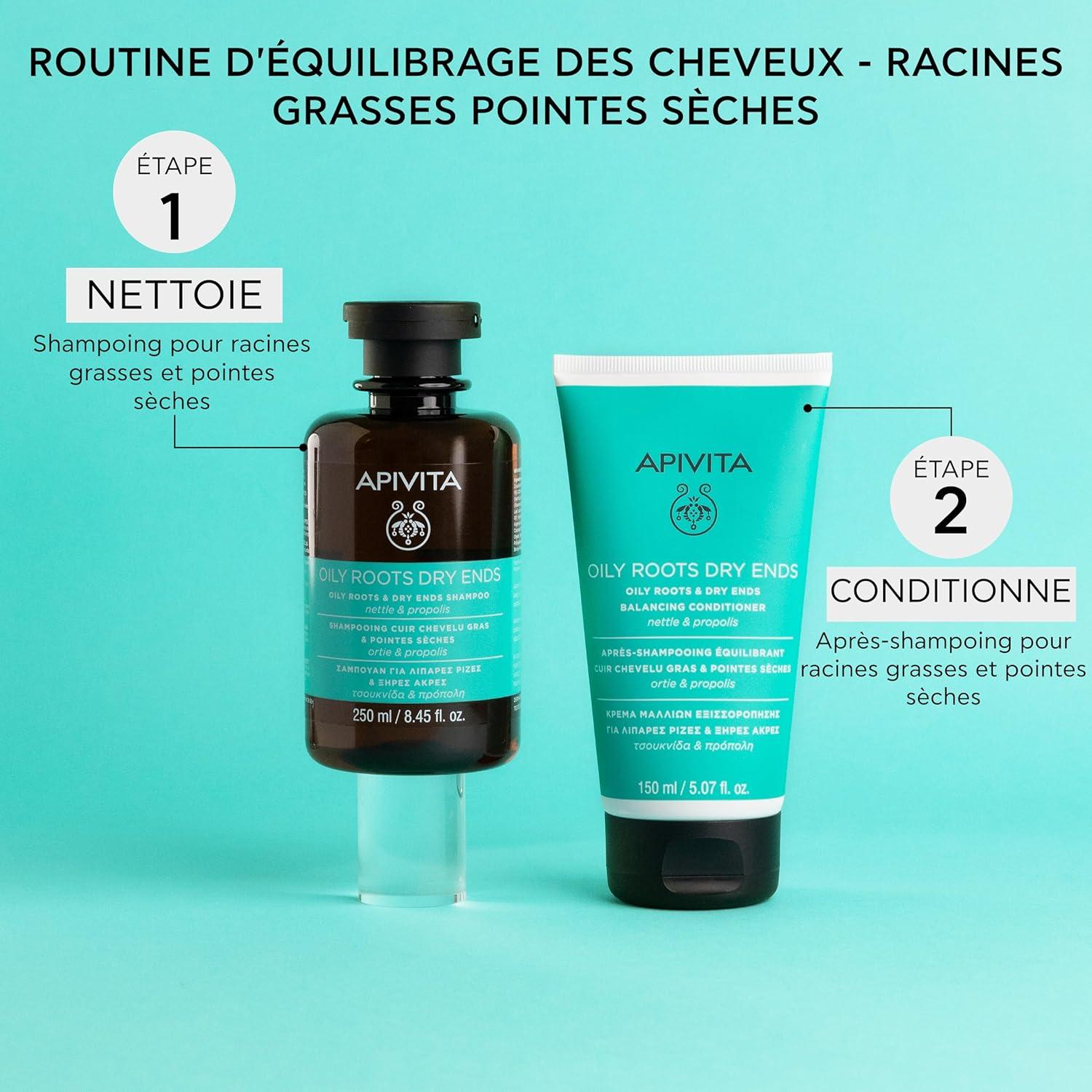 Acondicionador Apivita Equilibrante Raíces Grasas 150g