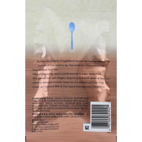 Mascarilla Capilar Nutritiva de Coco Hair Food 48 g - Sin Sulfatos