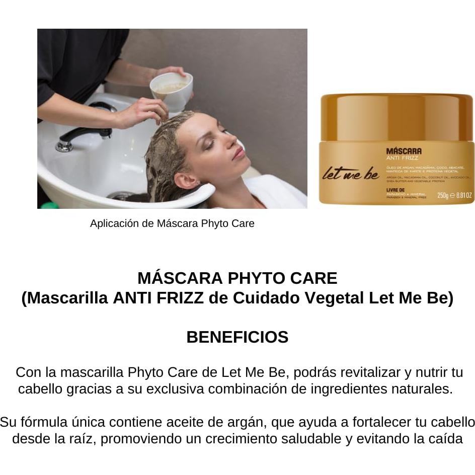 Mascarilla Anti-Frizz Let Me Be 250 g - Nutritiva con Aceites