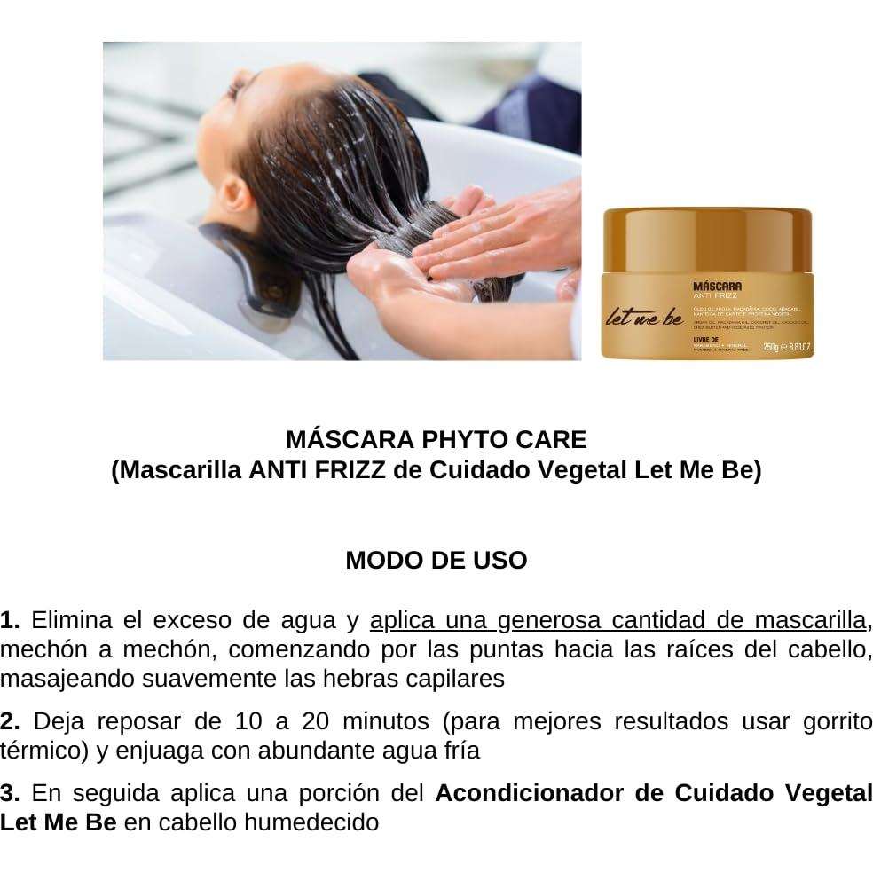 Mascarilla Anti-Frizz Let Me Be 250 g - Nutritiva con Aceites