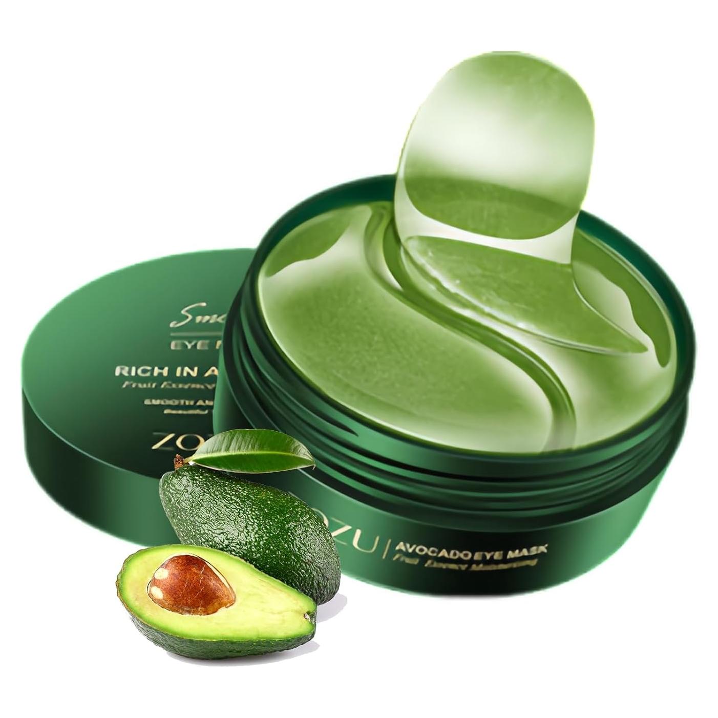 Mascarilla para Ojos de Aguacate Zozu - 60 Parches Hidratantes
