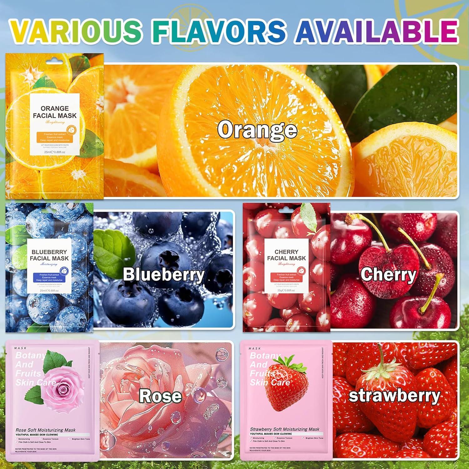 Set de 10 Mascarillas Faciales Hidratantes AOAZXBB para Niños