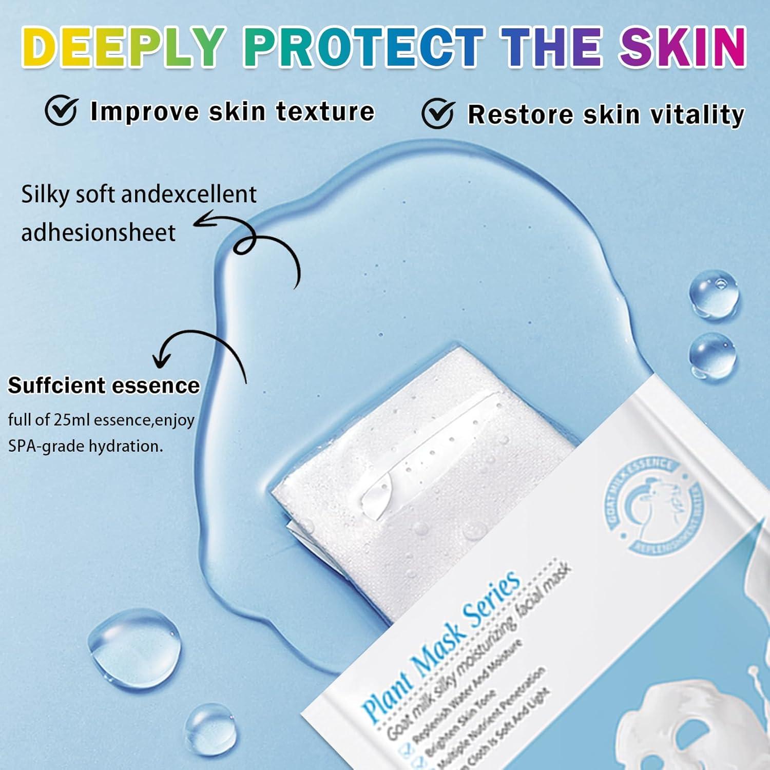 Set de 10 Mascarillas Faciales Hidratantes AOAZXBB para Niños