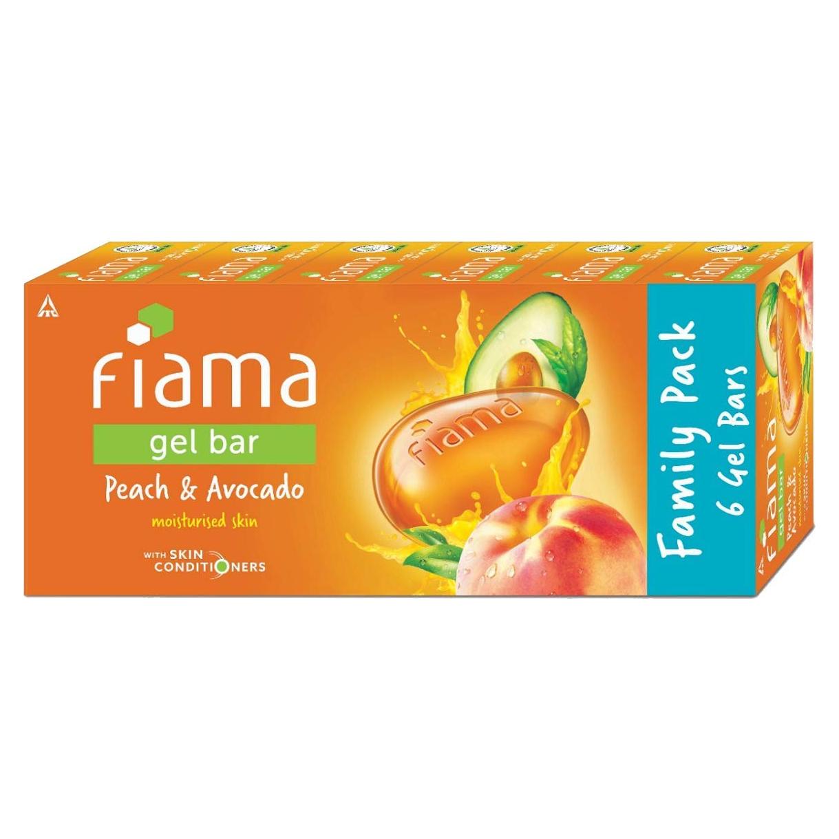 Gel de Jabón Fiama Di Wills Durazno y Aguacate 125g - Paquete de 6