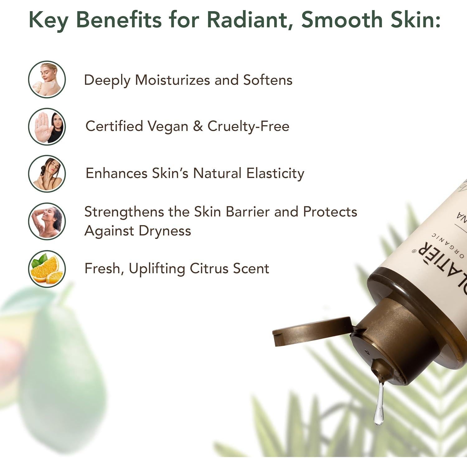 Gel de Ducha Hidratante ECOLATIER Aceite de Aguacate 250 ml