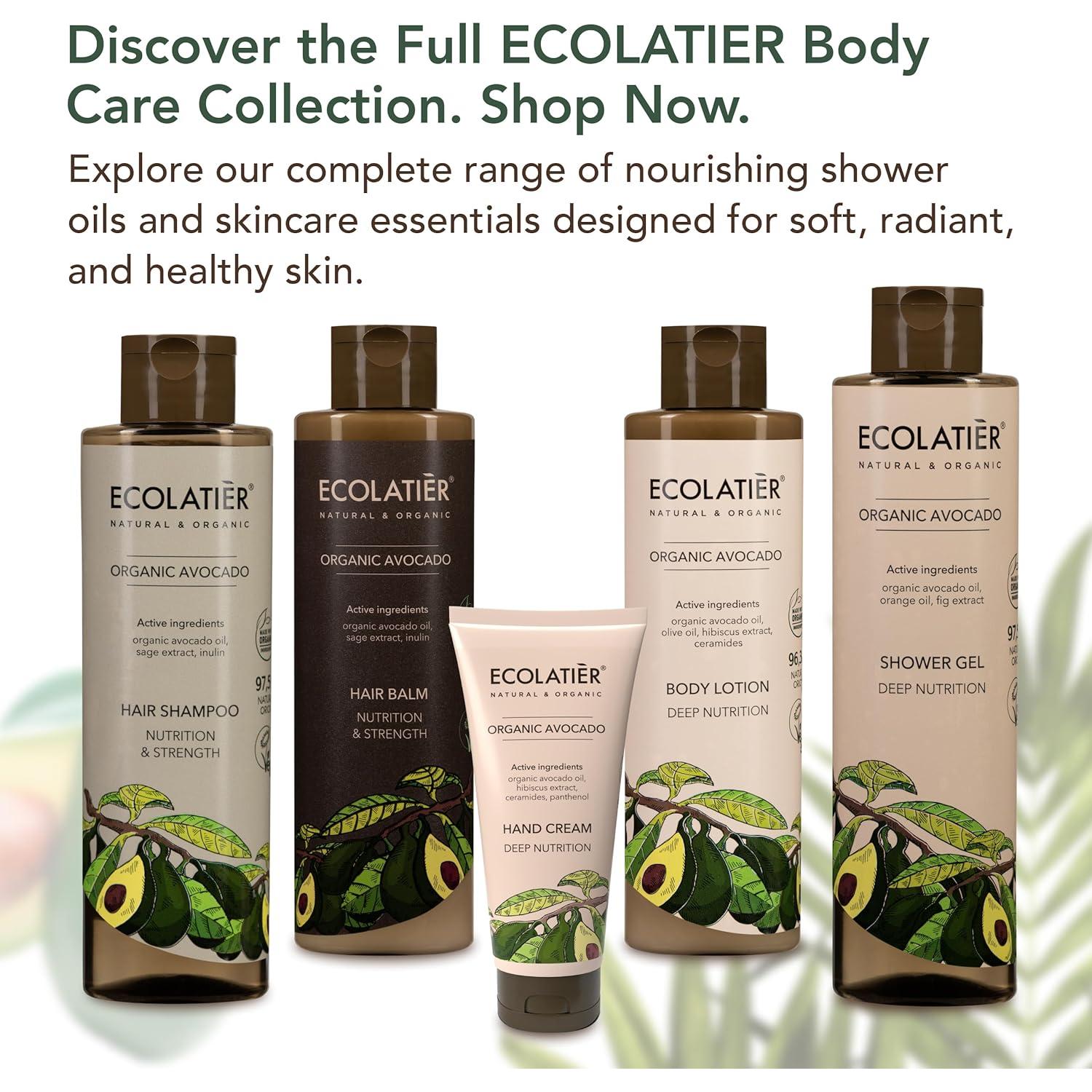 Gel de Ducha Hidratante ECOLATIER Aceite de Aguacate 250 ml