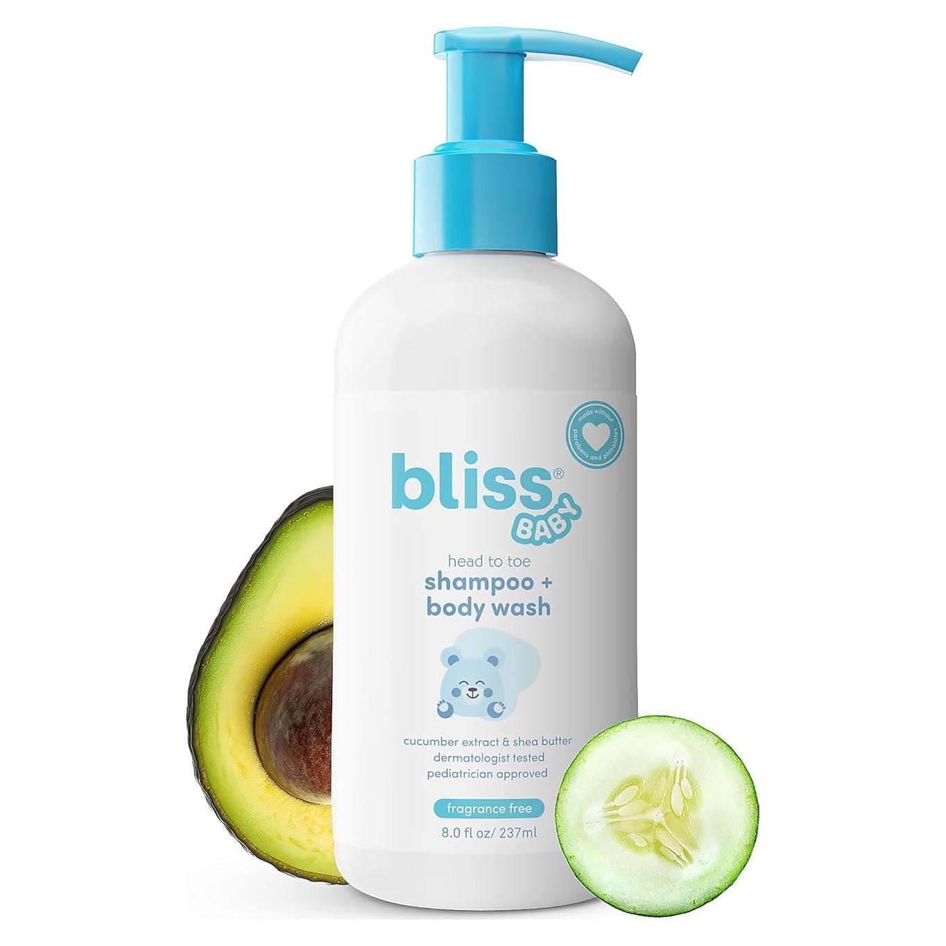 Champú y Gel de Baño Bliss 2 en 1 Hipoalergénico 243g