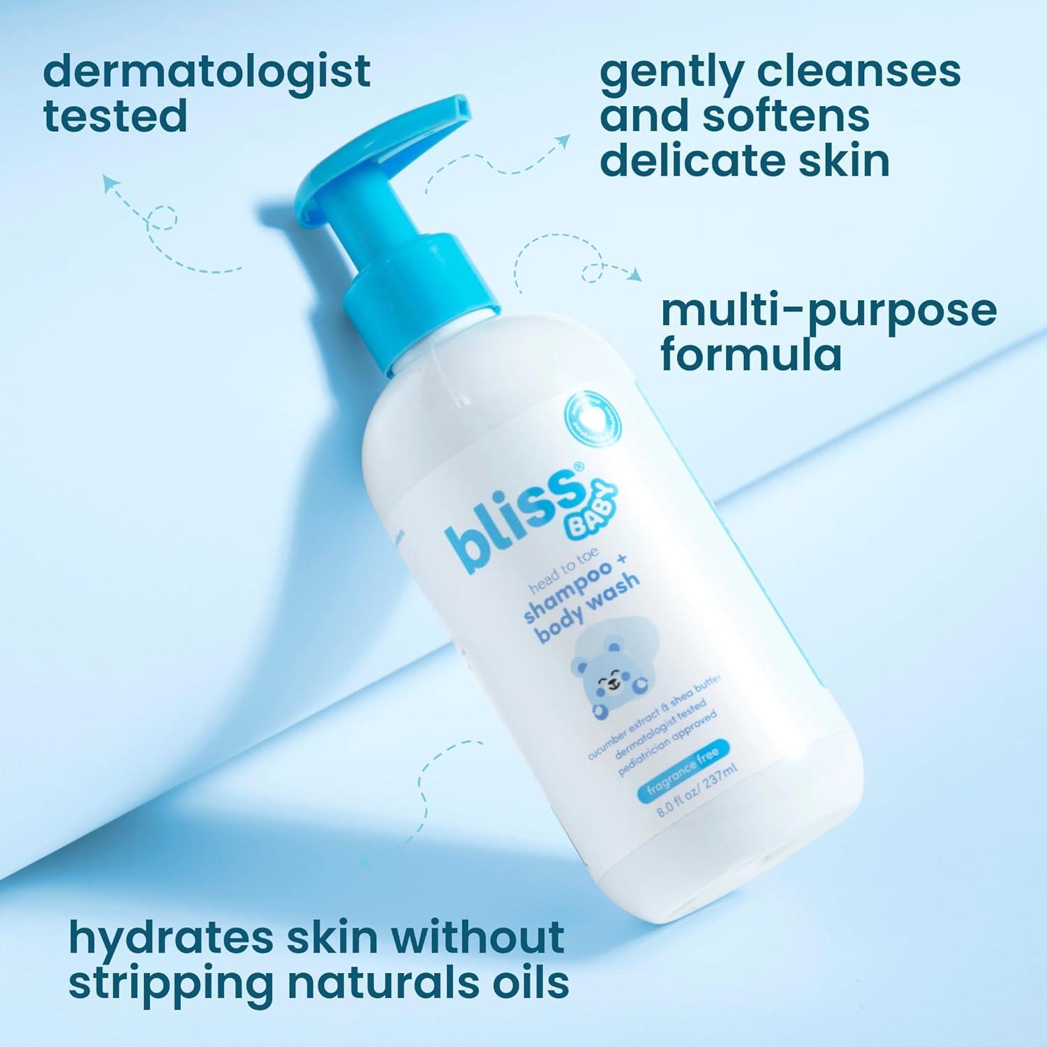 Champú y Gel de Baño Bliss 2 en 1 Hipoalergénico 243g