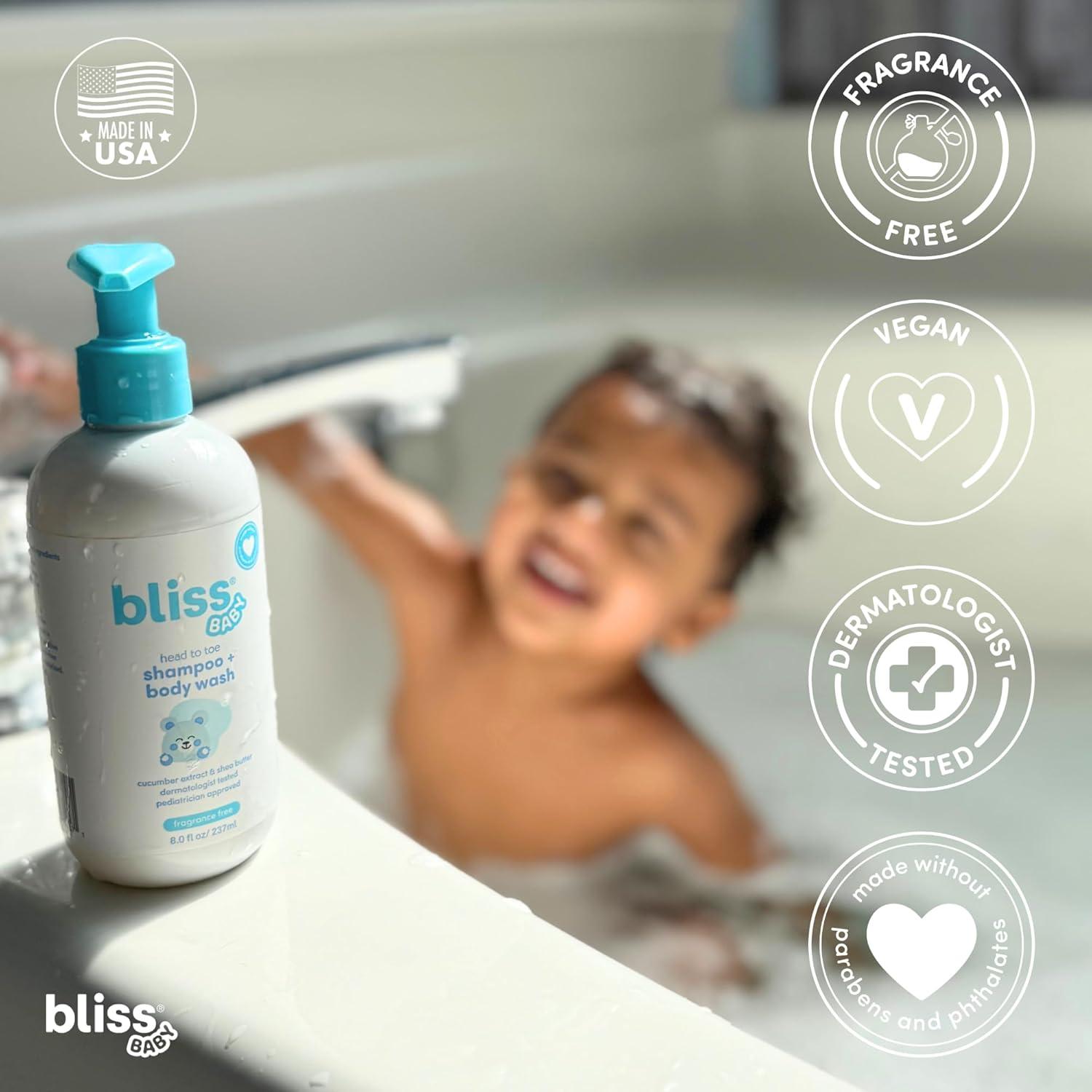 Champú y Gel de Baño Bliss 2 en 1 Hipoalergénico 243g