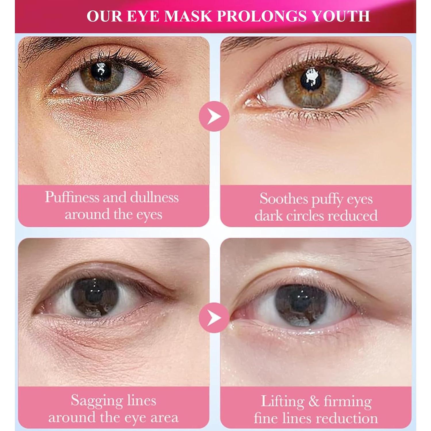 30 Piezas Mascarillas Hidratantes Labios y Ojos Felico