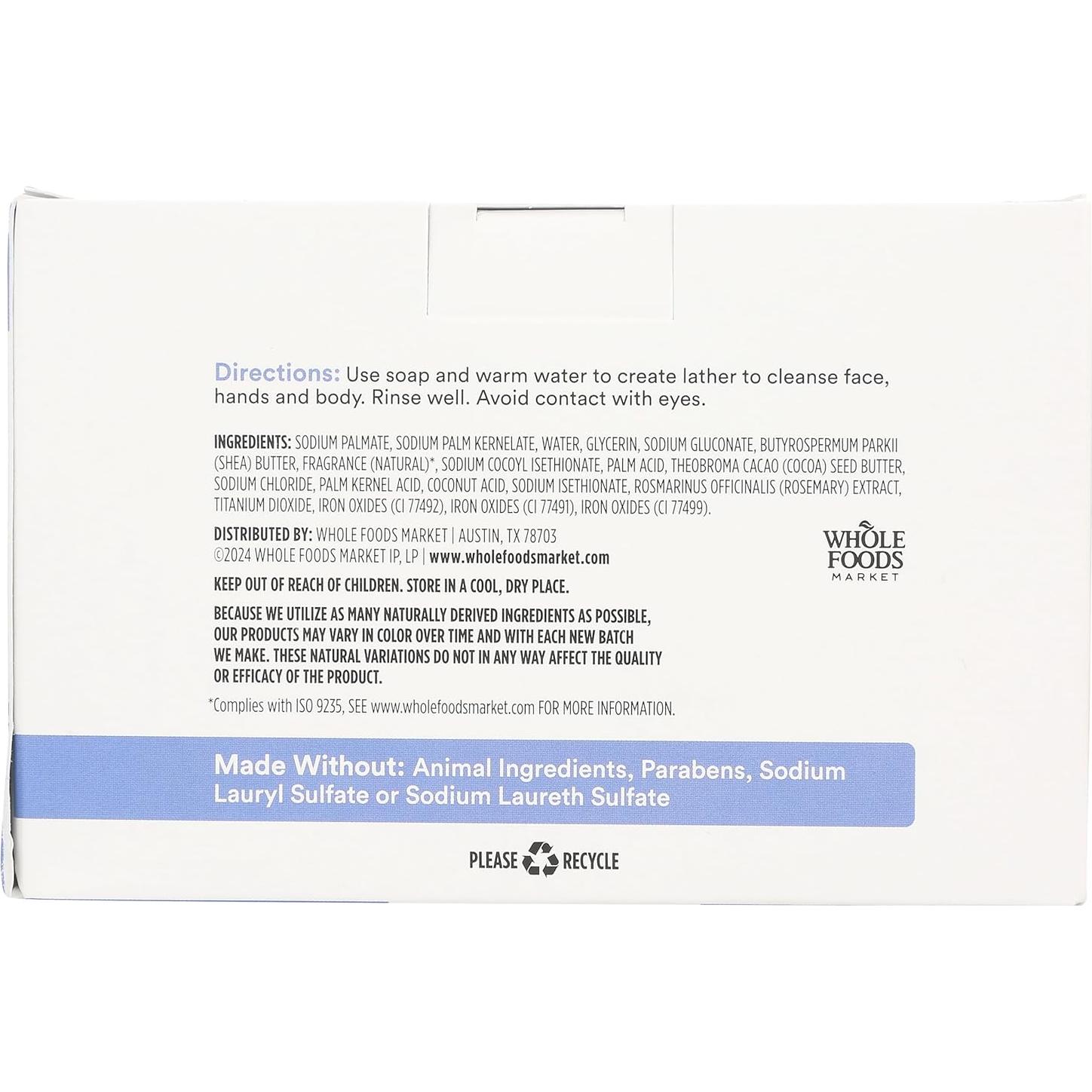 Jabón en Barra 365 Whole Foods, 8 Piezas, 850 Gr, Aromatizado
